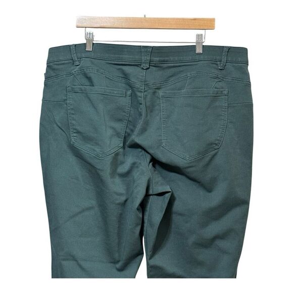 Democracy Jeans Womens 22W dusty spruce Denim Ab Solution Straight Leg Stretch - Picture 5 of 9